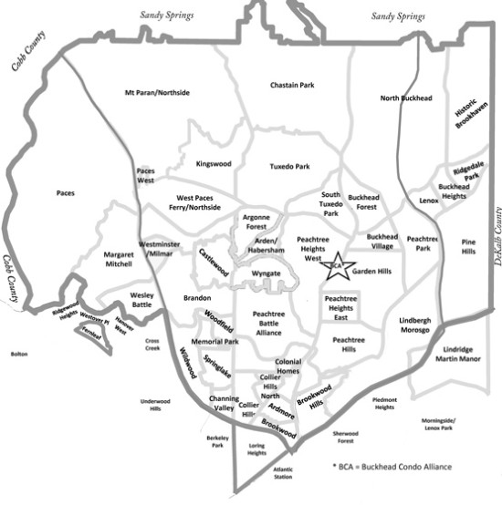 Map Of Buckhead Atlanta Ga 